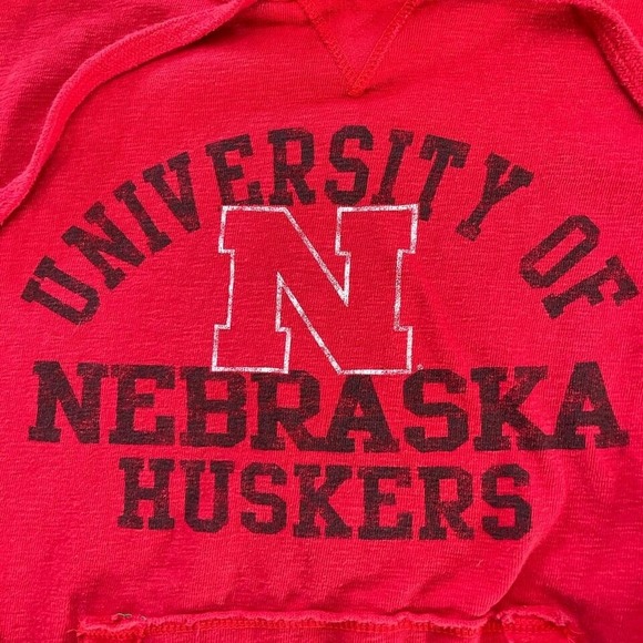 Vintage 2000s CI Sport Nebraska Cornhuskers Red Hoodie NCAA Men's Large - Picture 2 of 7